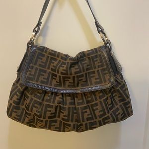 Fendi zucca chef shoulder bag